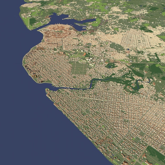 A satellite image showing the coastline of Yemen, with vessels from different countries lined up, waiting for their turn to offload humanitarian aid at one of Yemen's ports.