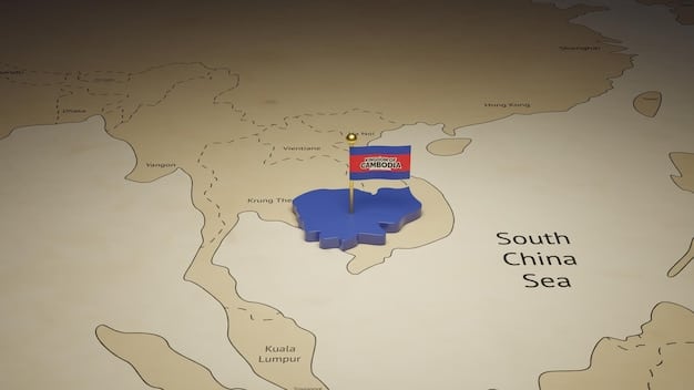 A map of the South China Sea highlighting the disputed territorial claims by various countries, including China, Vietnam, the Philippines, and Malaysia, illustrating the complexity of the geopolitical situation.