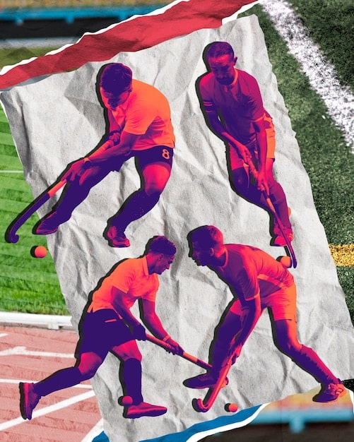 A collage of images showing various college athletes participating in NIL deals. One image shows a football player endorsing a local restaurant, while another shows a basketball player promoting athletic apparel. There is also an image of a female swimmer partnering with a swimwear brand. The collage highlights the diverse range of NIL opportunities available to college athletes across different sports.