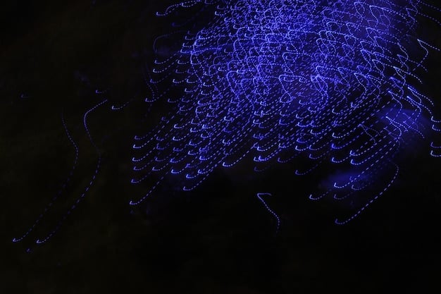 A detailed, abstract network visualization with glowing nodes and lines, representing secure data flow and cybersecurity protection, against a dark, tech-oriented background.