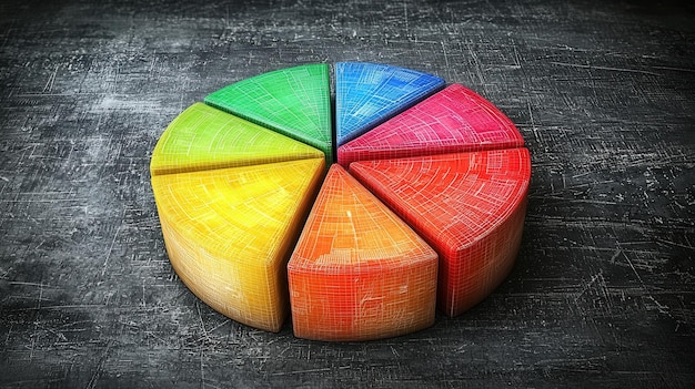 A visual representation of diversified investments, showing pie charts with different colored slices representing various asset classes (stocks, bonds, real estate, commodities), all balanced and interconnected, implying stability.