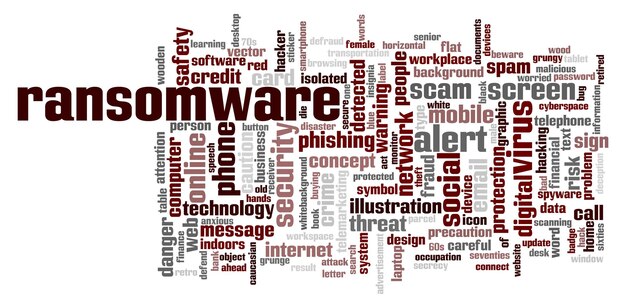 A conceptual image of a computer screen displaying lines of code with the word 
