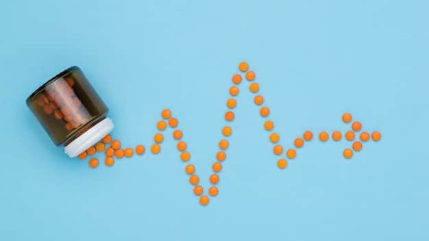Animated graph showing the decline in opioid prescriptions over time, overlaid with rising numbers of treatment admissions, symbolizing shifting trends