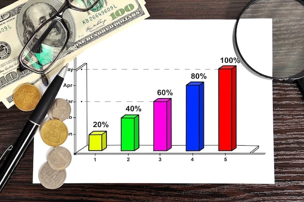 A detailed financial projection graph showing anticipated revenue changes under different corporate tax rate scenarios, with superimposed icons representing various industries like tech, manufacturing, and services.