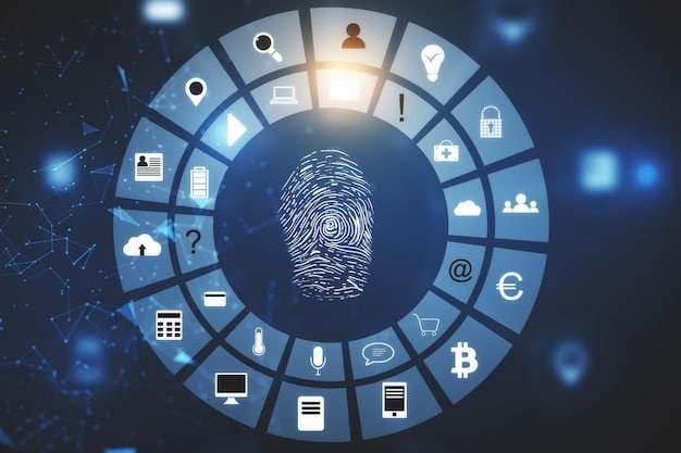 A digital fingerprint icon surrounded by various personal data points (name, address, email, social media icons), all protected by a glowing shield, visually representing strengthened individual data rights.